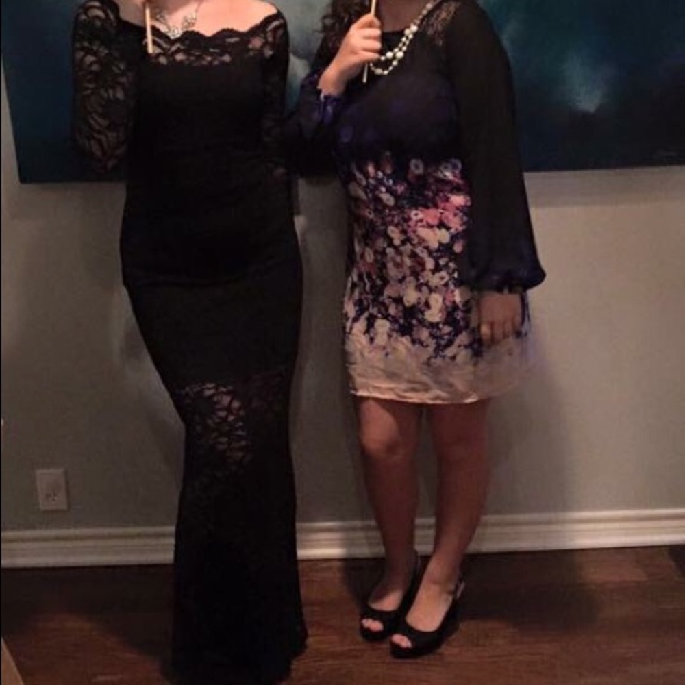 Perfect Condition Black Lace Dress